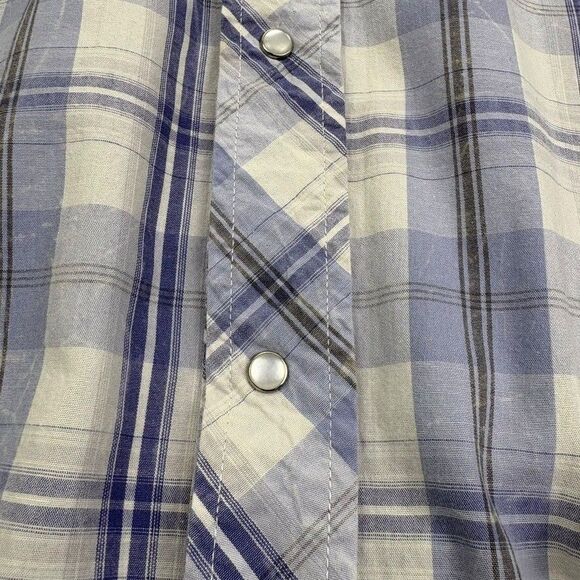 Levi Strauss Western Pearl Snap Plaid Shirt Cowboy Ranch Rodeo Yellowstone XXL - Picture 5 of 16